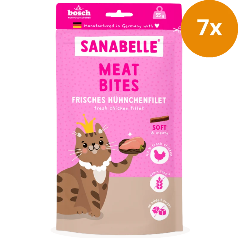 Sanabelle Meat Bites Frisches Hühnchenfilet 55 g