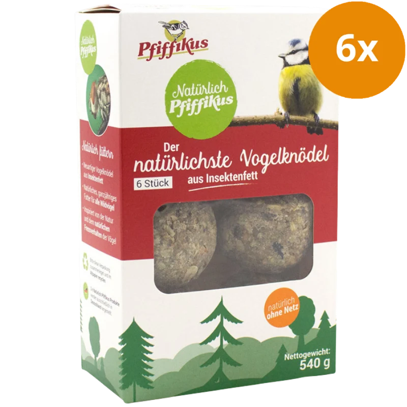 Natürlich Pfiffikus Vogelknödel 6er Faltschachtel