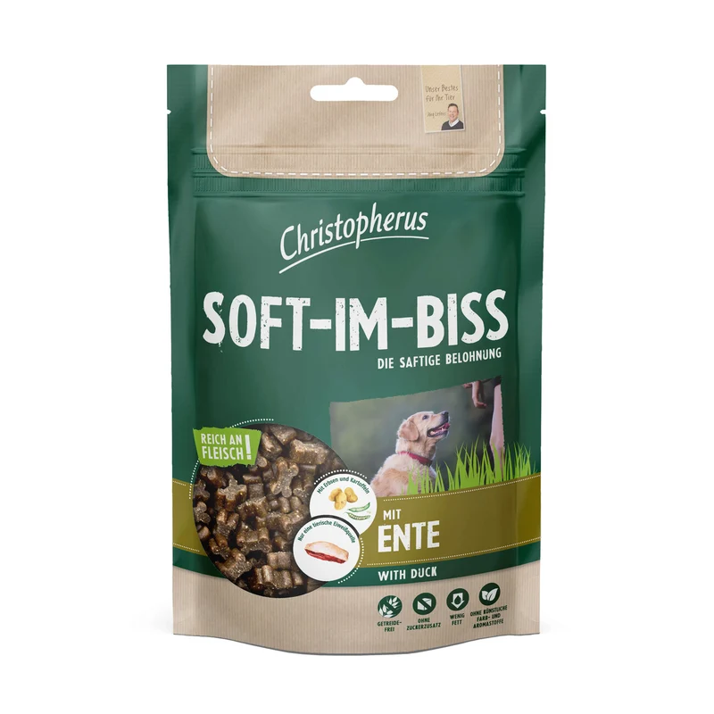 Christopherus Hundesnacks Soft-Im-Biss mit Ente