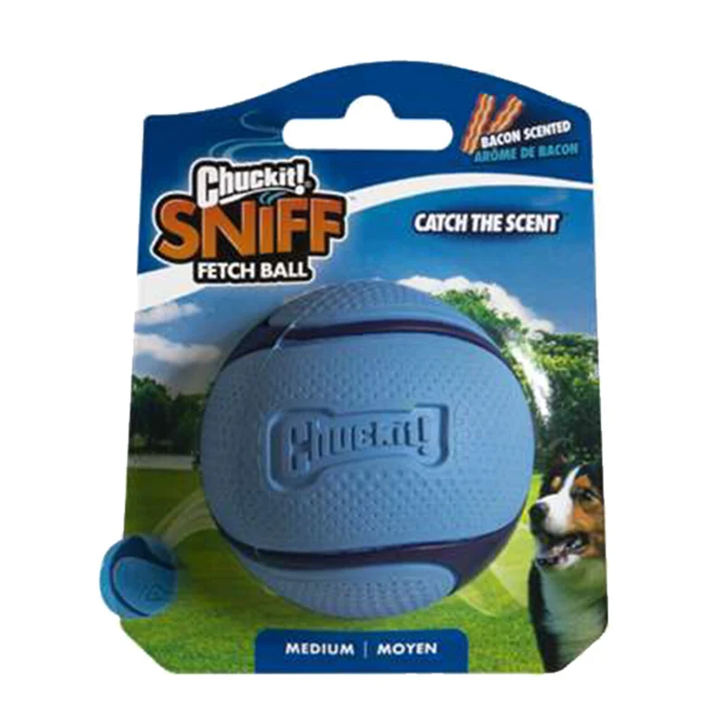 Chuckit! Sniff Fetch Ball Bacon & Peanut Butter