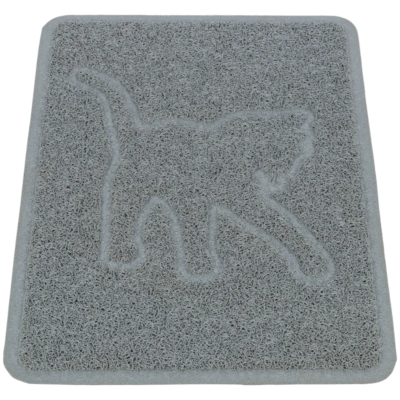 TRIXIE Vorleger für Katzentoiletten, Katzensilouette, PVC