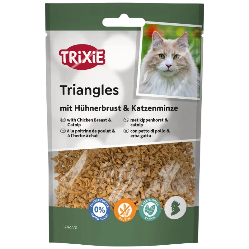 TRIXIE Triangles mit Hühnerbrust & Katzenminze