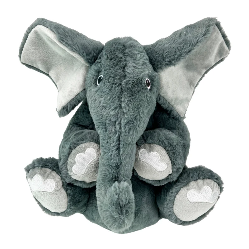 KONG Comfort Kiddos Elefant XL – Plüsch-Hundespielzeug mit herausnehmbarem Quietscher | 44 cm