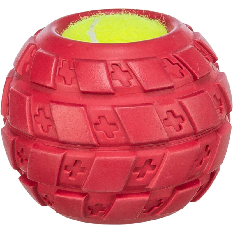 Tennisball im Reifen, Hundespielzeug