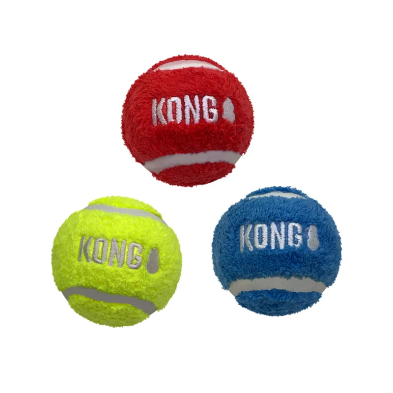KONG Sport Softies Ball – Weicher Hundeball aus Sherpa-Fleece | S, M & L
