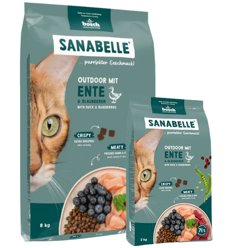 Sanabelle Outdoor Ente 8 kg + Sanabelle Outdoor Ente 2 kg