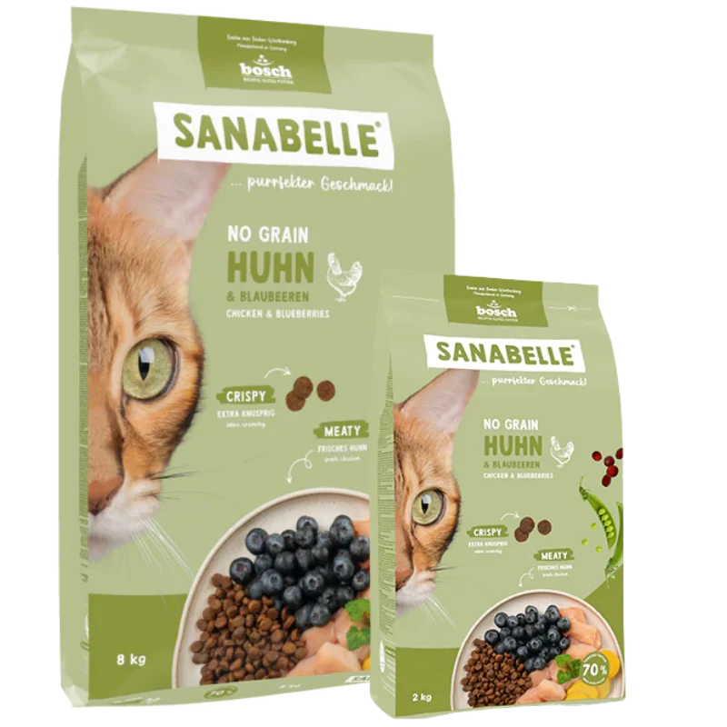 Sanabelle No Grain Huhn 8 kg + Sanabelle No Grain Huhn 2 kg