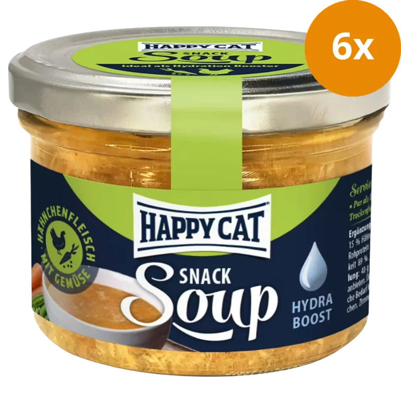 Happy Cat Snack Soup mit Hähnchenfleisch und Gemüse