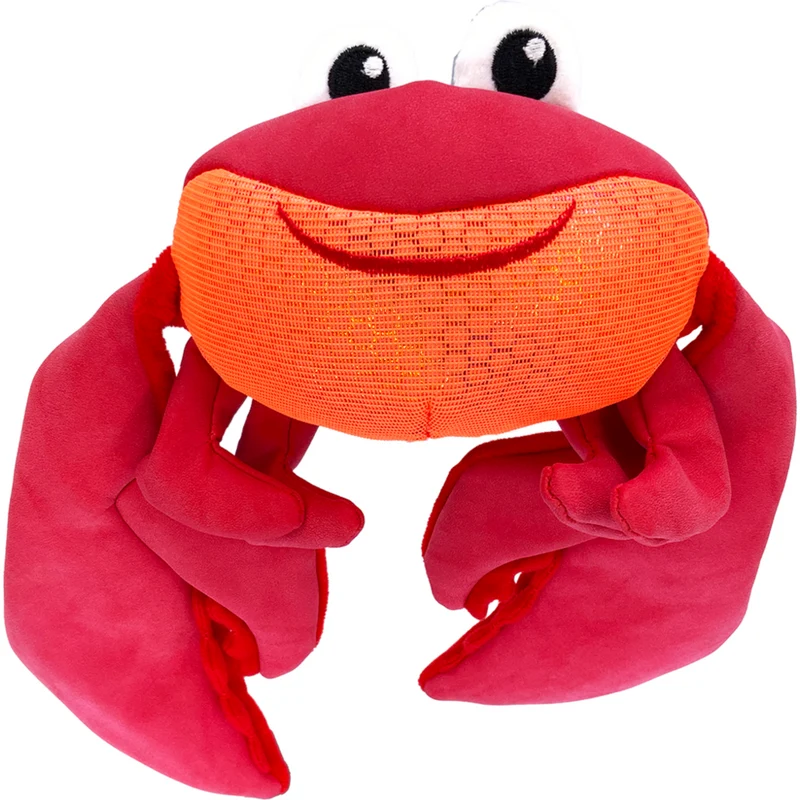 KONG Shakers Shimmy Crab – Plüsch-Hundespielzeug mit Quietscher & Knister | Krabbe