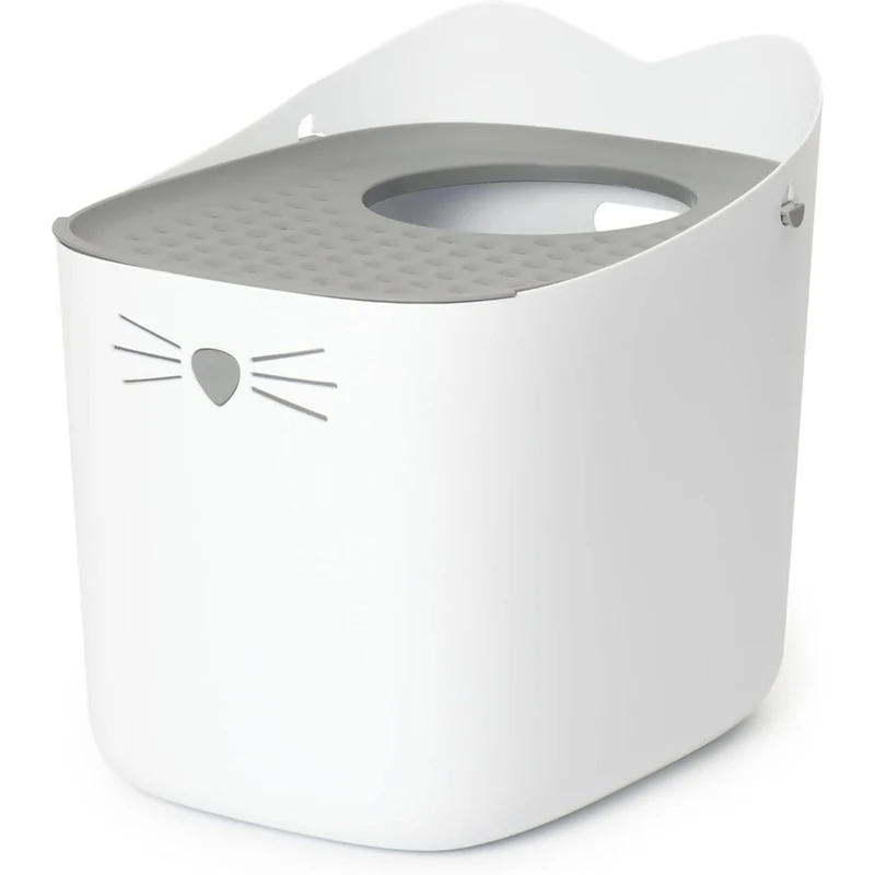 Catit PIXI Katzentoilette Hop In – Katzenklo mit Top-Einstieg, BPA-frei