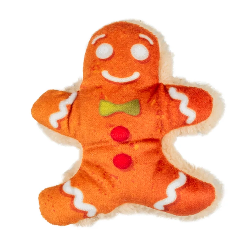 Xmas Fluffy Lebkuchenmann Katzenspielzeug Weihnachten