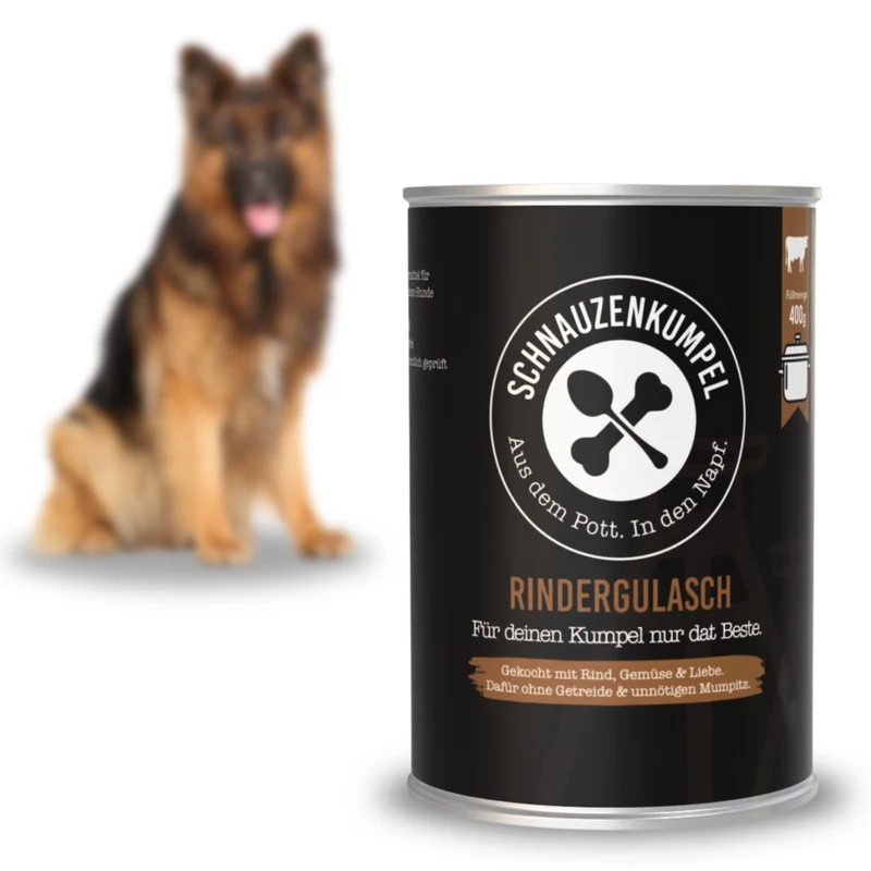 Rindergulasch für Hunde