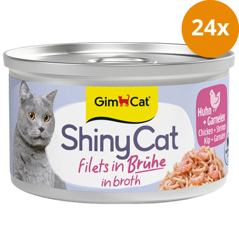 Gimpet ShinyCat in Brühe Hühnchen & Garnelen 70 g