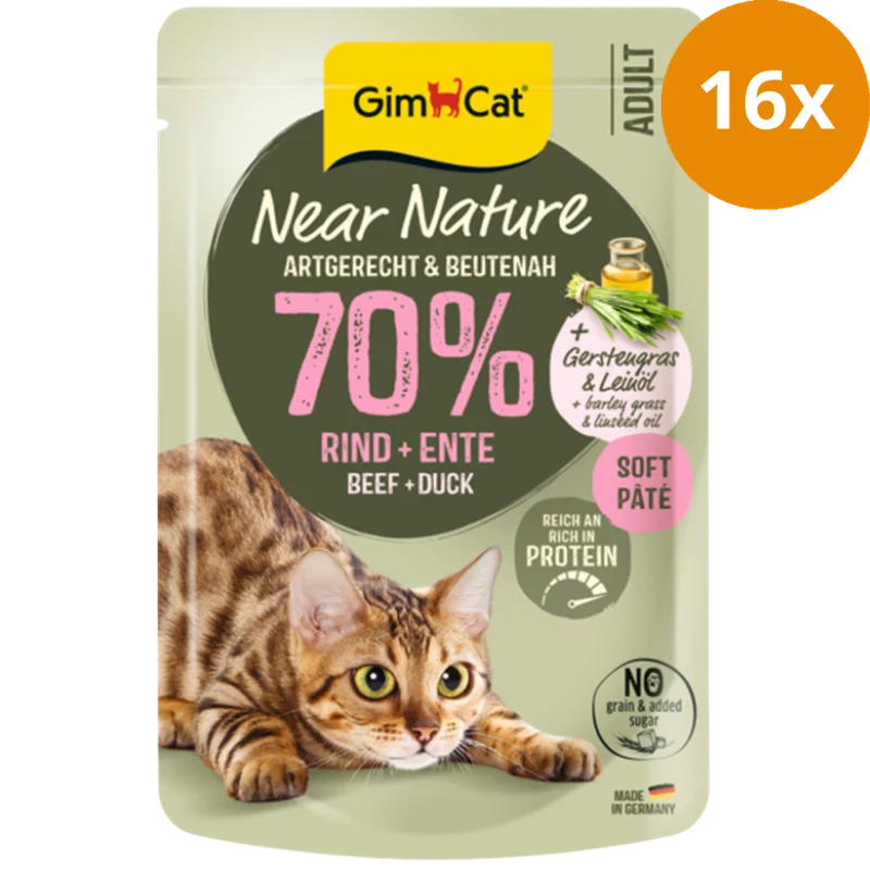 GimCat Near Nature Rind & Ente 85 g