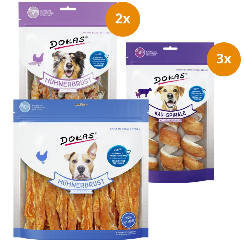DOKAS Probierpaket – Hühner Snacks Mix