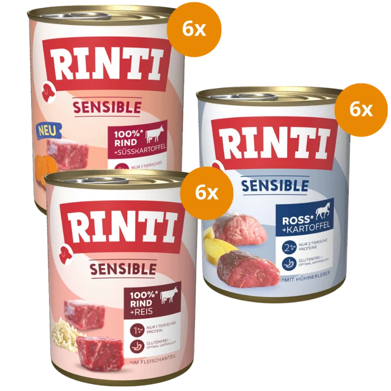 Rinti Sensible Kombipaket 800 g – Rind & Ross Mix (3 Sorten)
