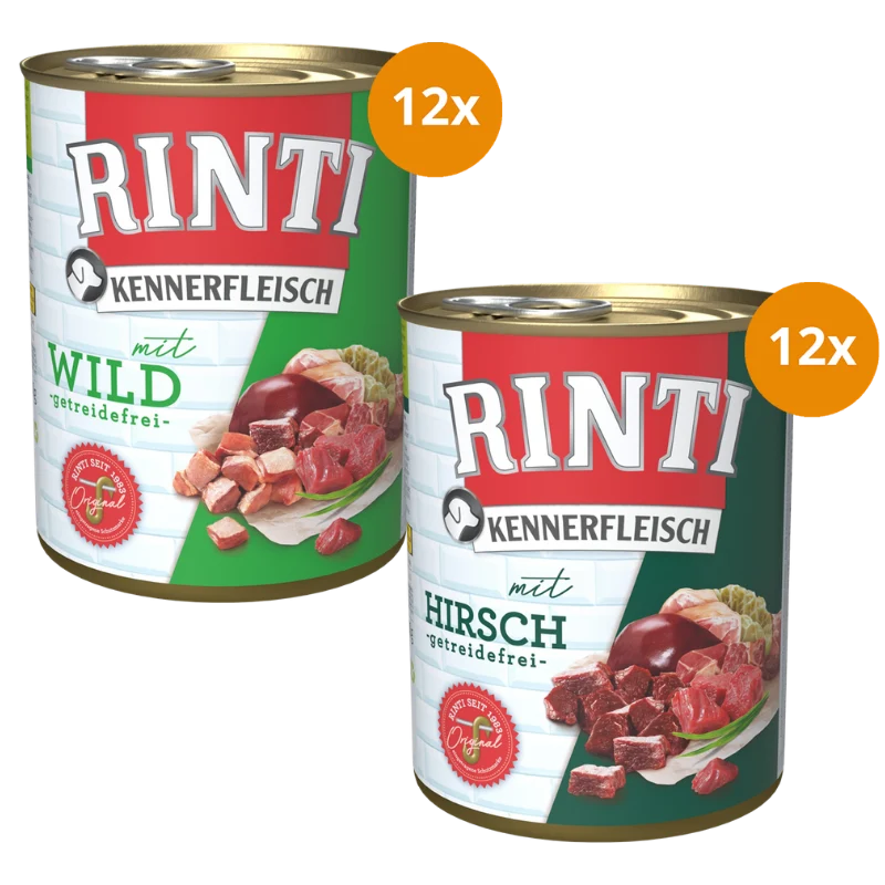 Rinti Kennerfleisch Kombipaket 800 g – Wild-Mix