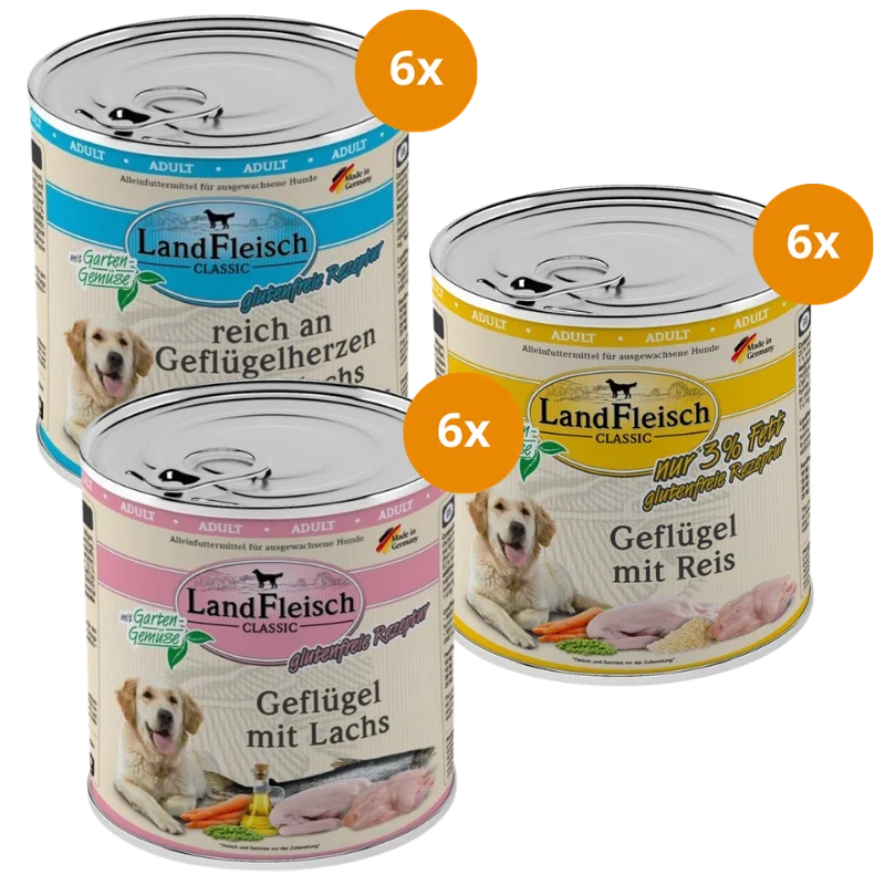 LandFleisch Probierpaket 800 g – Geflügel & Fisch Mix