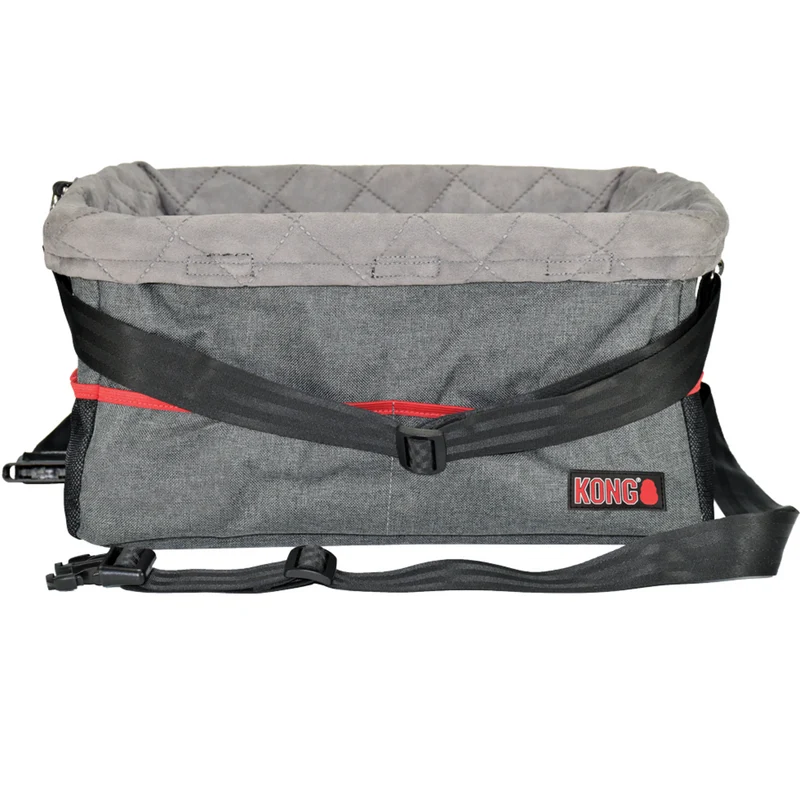 KONG Secure Booster Seat – Hunde Autositz für kleine Hunde bis 12 kg | 40x30x20 cm