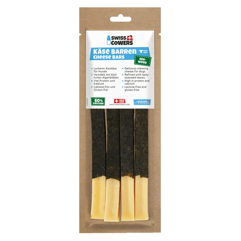 Kaukäse Stangen für Hunde, Käse Barren mit Algen