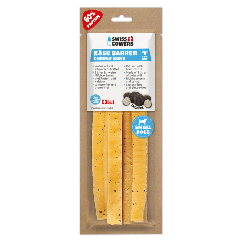 Kaukäse Stangen für Hunde, Käse Barren mit schwarzem Trüffel