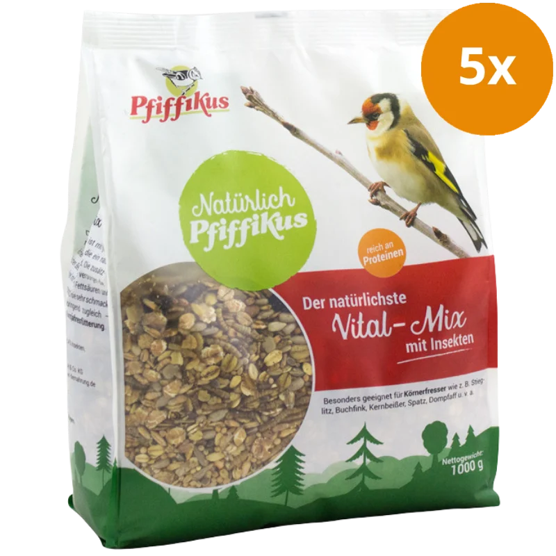 Natürlich Pfiffikus Vital-Mix mit Insekten