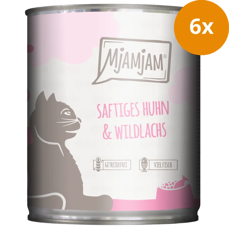 MjAMjAM Huhn + Wildlachs 800 g