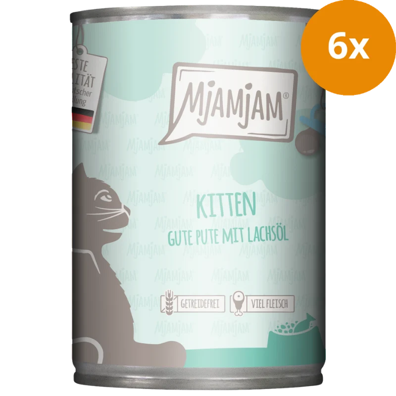 MjAMjAM Kitten gute Pute mit Lachsöl 400 g