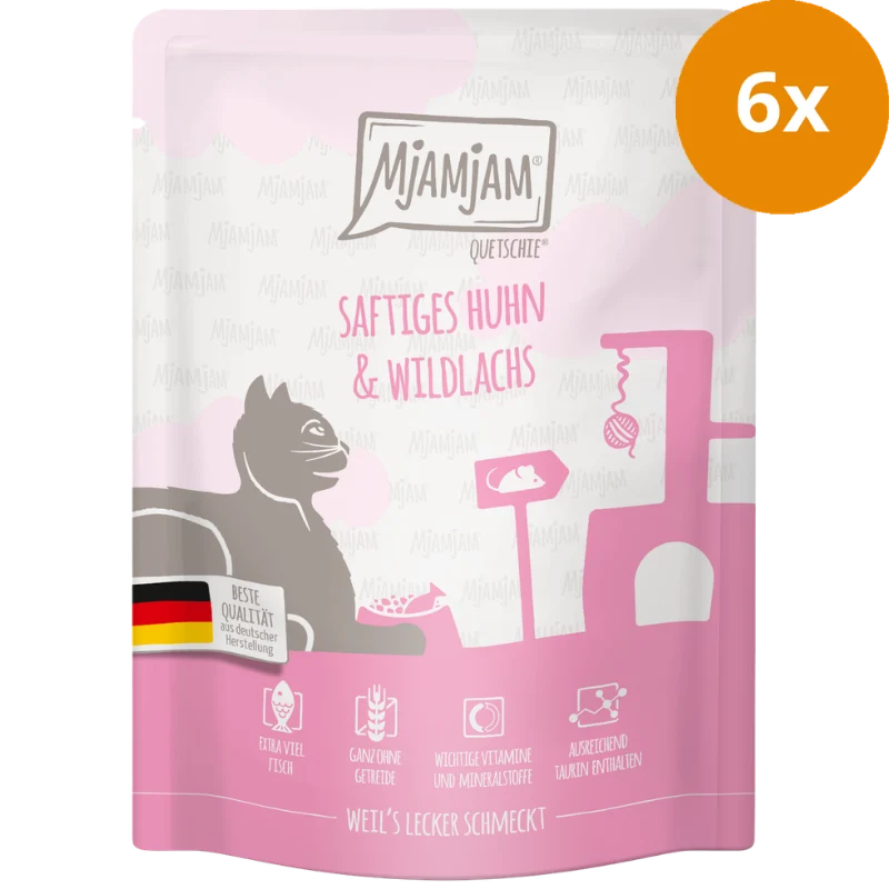 MjAMjAM Quetschie Huhn + Wildlachs 300 g