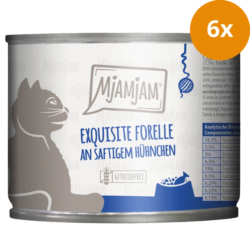 MjAMjAM Forelle an saftigem Hühnchen 200 g
