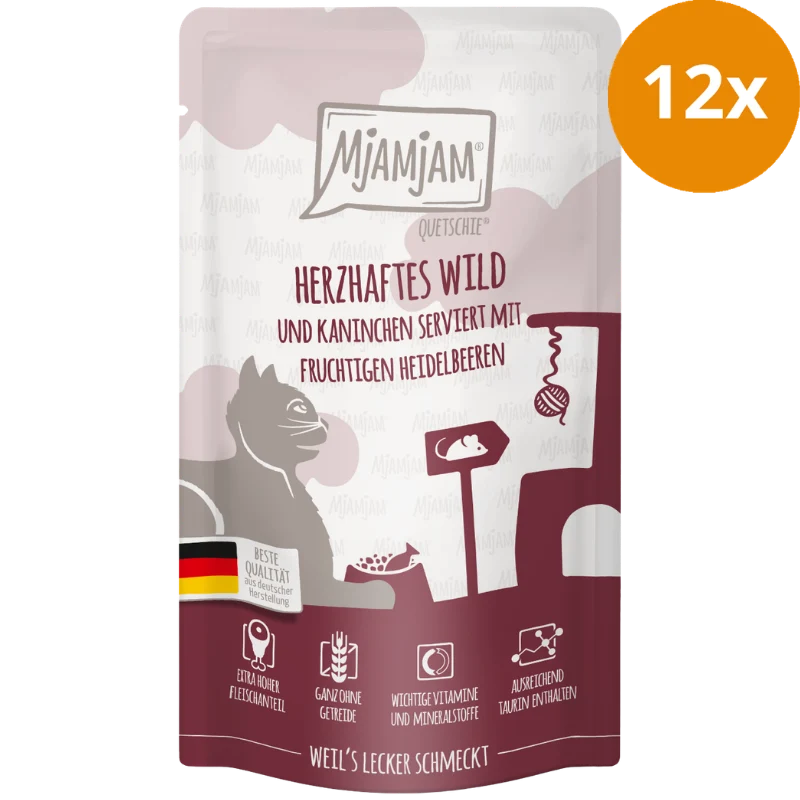 MjAMjAM Quetschie Wild + Kaninchen 125 g