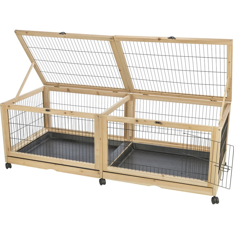 Kleintier Indoor Gehege aus Holz