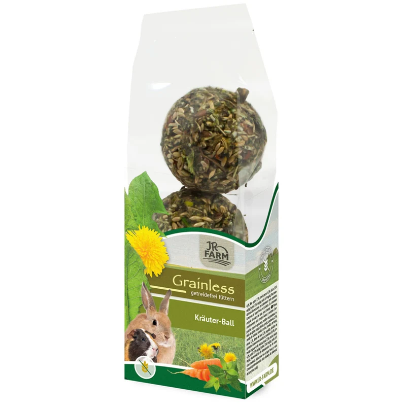 JR Farm Grainless Kräuter-Ball 3er Set - Gesunder Nager-Snack bei tiierisch.de