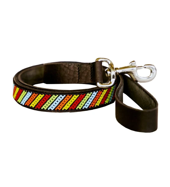 Huntlea Beaded Stripe Dog Lead
