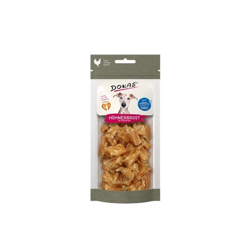 Dokas Hundesnack Hühnerbrust in Stücken – Lecker & Natürlich für deinen Liebling