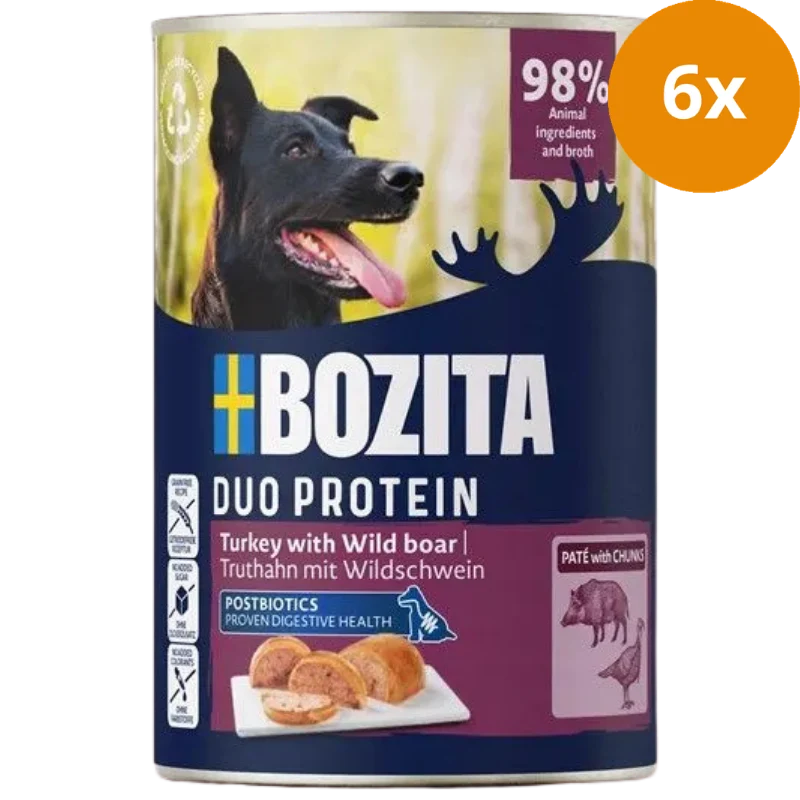 Bozita Dog Paté Pute mit Wildschwein 400 g