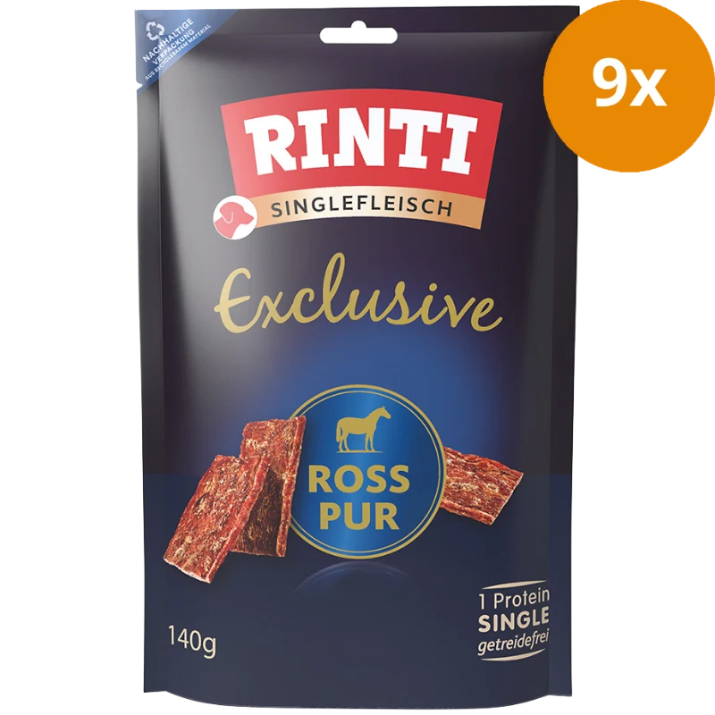 Rinti Singlefleisch Exclusive Snack Ross Pur 140 g