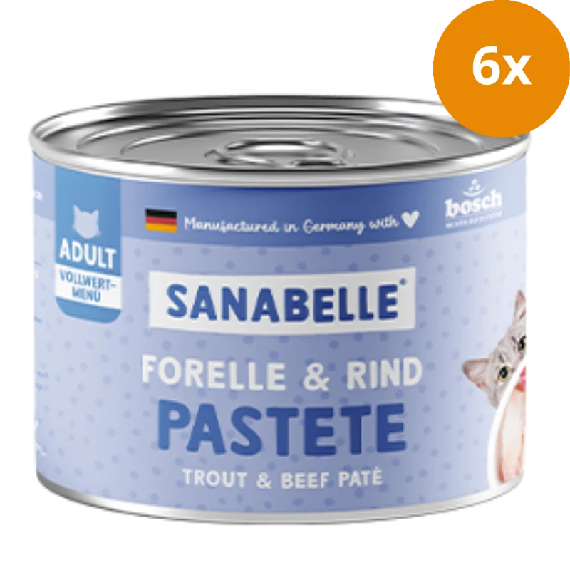 Sanabelle Nassfutter mit Forelle & Rind 195 g