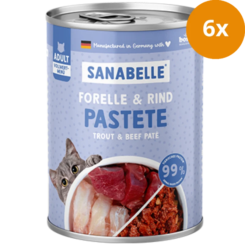 Sanabelle Nassfutter mit Forelle & Rind 400 g