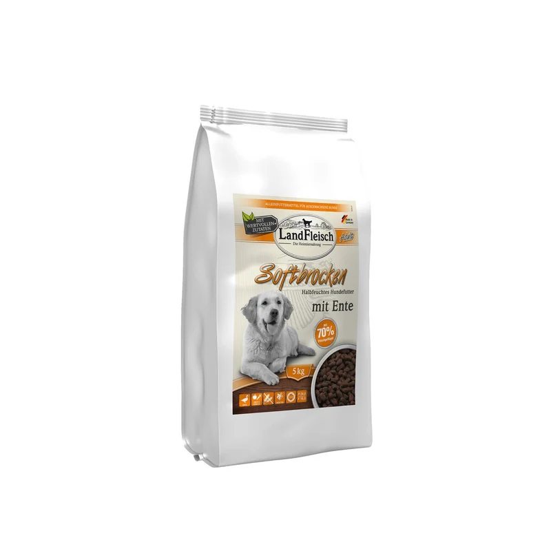 Landfleisch Softbrocken getreidefrei Adult mit Ente