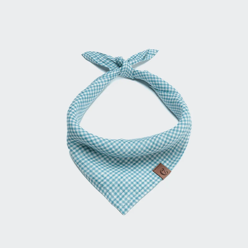 Hundehalstuch Mini Check Blue