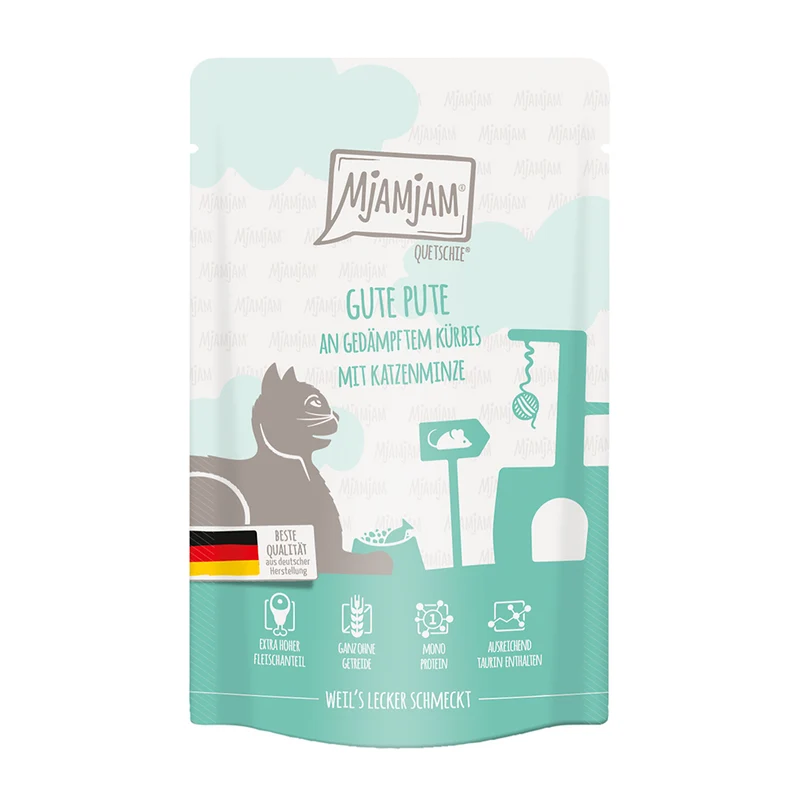 MjAMjAM gute Pute an gedämpftem Kürbis 125g