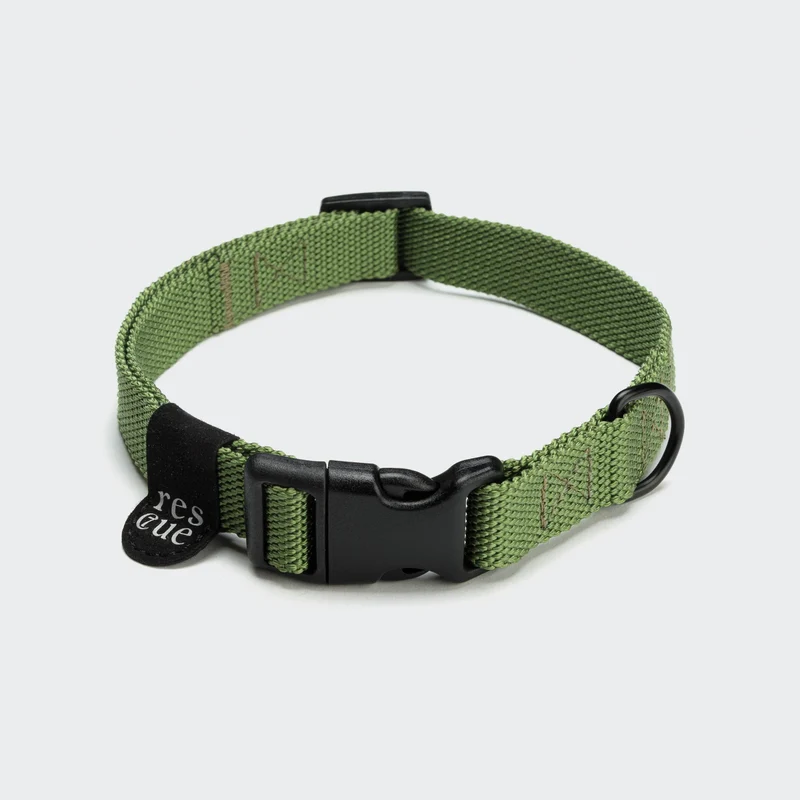 Hundehalsband Nylon RESC7UE Grün
