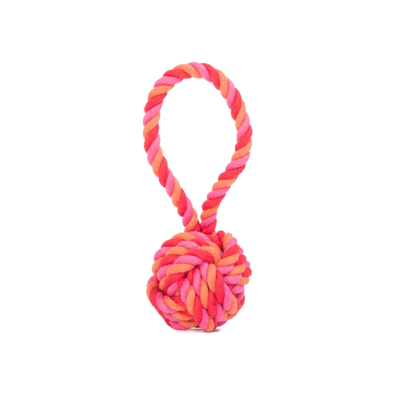 Hundespielzeug Schleuderball Pink/Orange