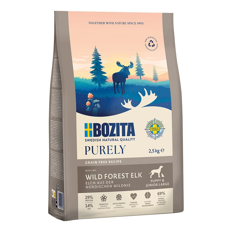 Bozita Purley Puppy & Junior Elch Large