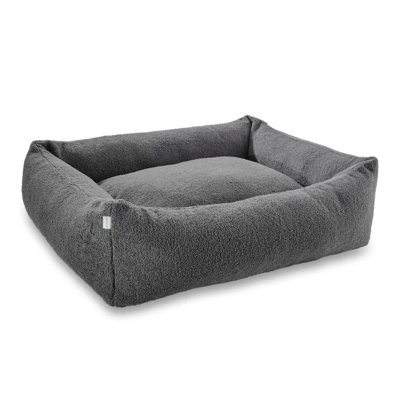 Hundebett Teddy Bouclé Ortho oder Classic Grey