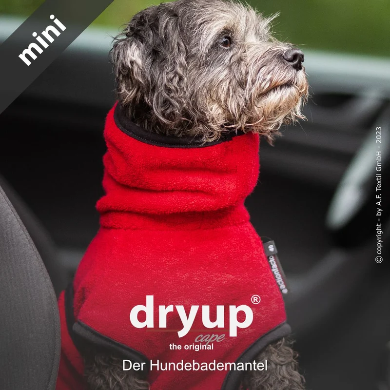 Dryup Cape Hundebademantel Mini Red Pepper