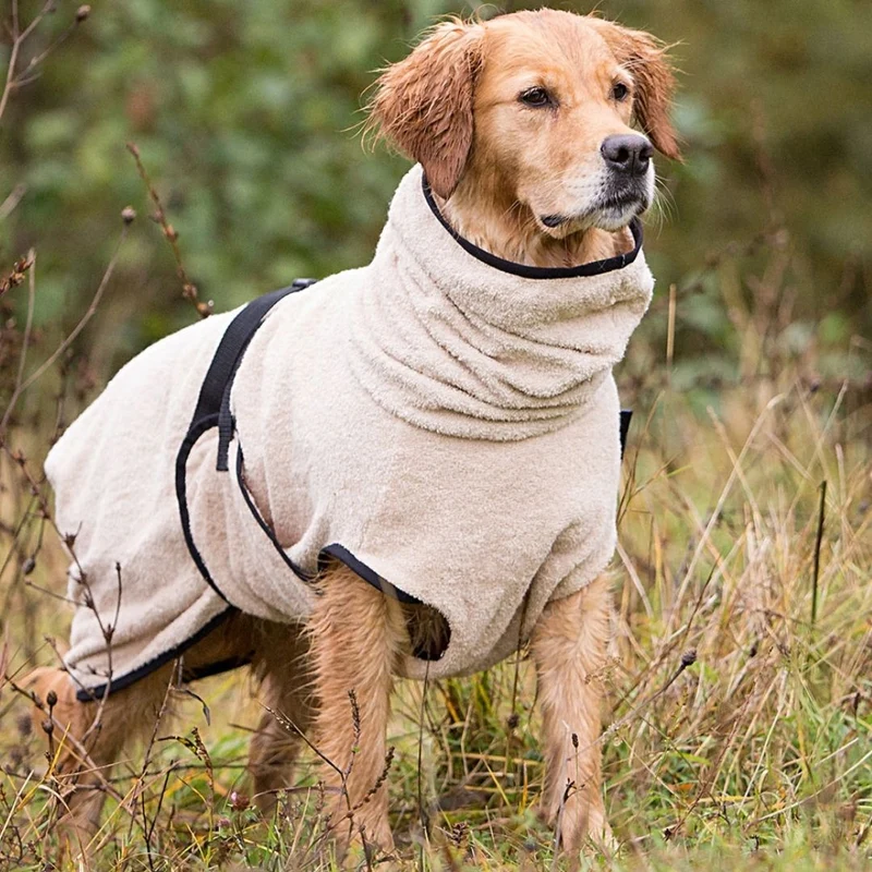 Dryup Cape Hundebademantel Sand