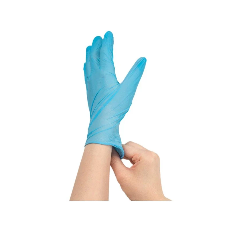 Large Blue Nitrile Gloves Box