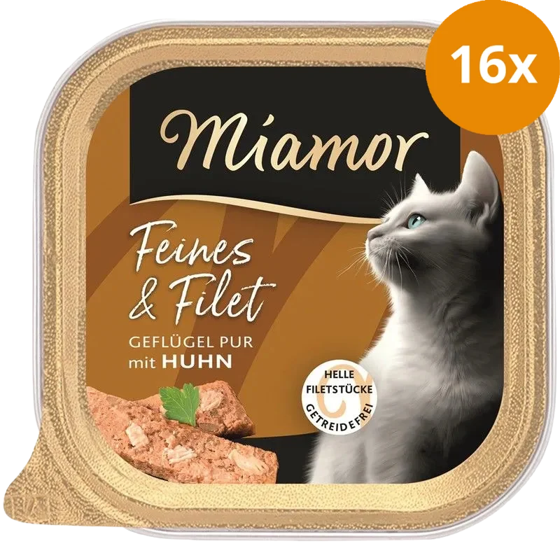Miamor Schale Feines & Filet Geflügel Pur & Huhn